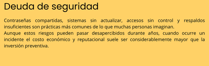 Deuda de seguridad